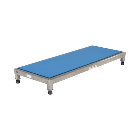 Vestil Adjustable Stainless Steel Stand 6-3/4" to 8-3/4" Height 19"W x 48"L AHT-L-1948-SS